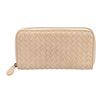 Image 1 : Bottega Venetta Cream Leather Zip Around Wallet