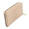 Image 3 : Bottega Venetta Cream Leather Zip Around Wallet