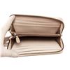 Image 5 : Bottega Venetta Cream Leather Zip Around Wallet