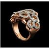 Image 4 : 14KT Rose Gold 0.62 ctw Diamond Ring