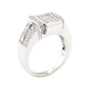 Image 5 : 1.20 ctw White and Blue Diamond Ring - 14KT White Gold