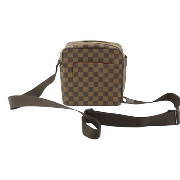 Louis Vuitton Damier Ebene Canvas Leather Olav PM Crossbody Bag