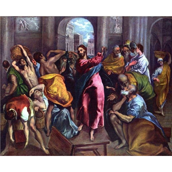 El Greco - Christ Drives the Dealers from the Temple [2]