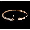 Image 4 : 1.68 ctw Diamond Bangle Bracelet - 14KT Rose Gold