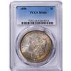 Image 1 : 1898 $1 Morgan Silver Dollar Coin PCGS MS64