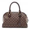 Image 2 : Louis Vuitton Damier Ebene Canvas Leather Duomo Hobo Bag