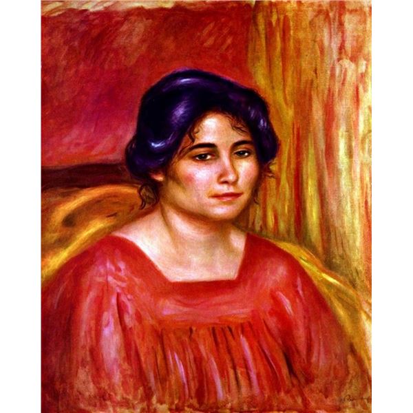 Renoir - Gabrielle With Red Blouse