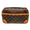 Image 1 : Louis Vuitton Brown Monogram Compiegne 28 Clutch Bag