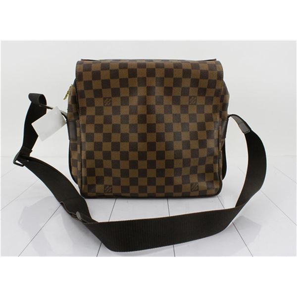 Louis Vuitton Damier Ebene Canvas Leather Naviglio Messenger Bag