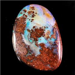 29.46ct RARE Drilled Ready To Make Pendant Boulder Opal EST: $2500 - $10000 (GEM-8882)