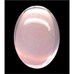 5.70ct Elegant Oval Cabochon Rose Quartz EST: $500 - $2500 (GEM-9517)
