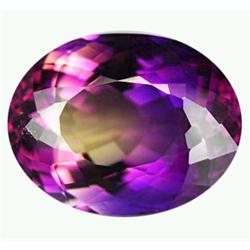 39.85ct Oval Cut Natural Unheated Bi Color Ametrine FLAWLESS EST: $1000 - $3500 (GEM-9794)