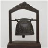 Image 1 : Large Bronze Temple Bell In Teak Stand (CLB-054)