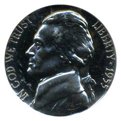 1955 Jefferson Nickel PROOF Graded PR68 CAM (COI-4490)