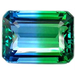 21.85ct   Blinding Octagon Bi Color Quartz FLAWLESS (GEM-10023)