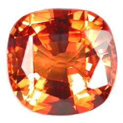 1.69ct VVS  Superior Orange Sapphire Cushion  (GEM-10156)