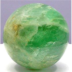 683.71ct Green Real Fluorite Sphere Crystal Ball (GEM-9181)