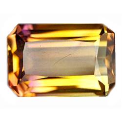 5.6ct Elegant Emerald Cut Bi Color Ametrine Bolivia FLAWLESS (GEM-9836)