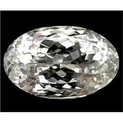 15.34ct  Explode Genuine Silver Green Kunzite Oval VVS (GEM-9879)