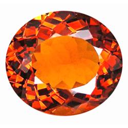 34.65ct FLAWLESS  Astounding Oval Honey Reddish Citrine (GEM-9881)