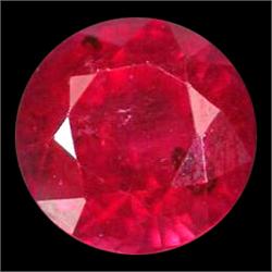 1.61ct   Fabulous  Blood Red Ruby Round Madagascar (GEM-9923)