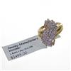 Image 1 : 10K Gold 1.03ct Lady Diamond Cluster Ring (JEW-042)