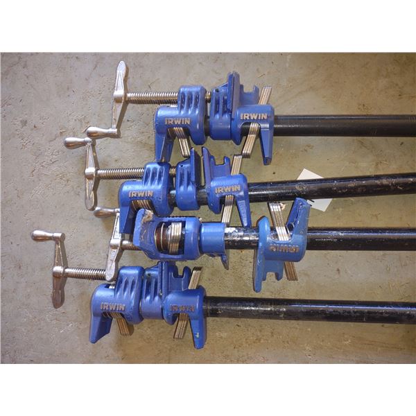 SET OF 4 IRWIN PIPE CLAMPS