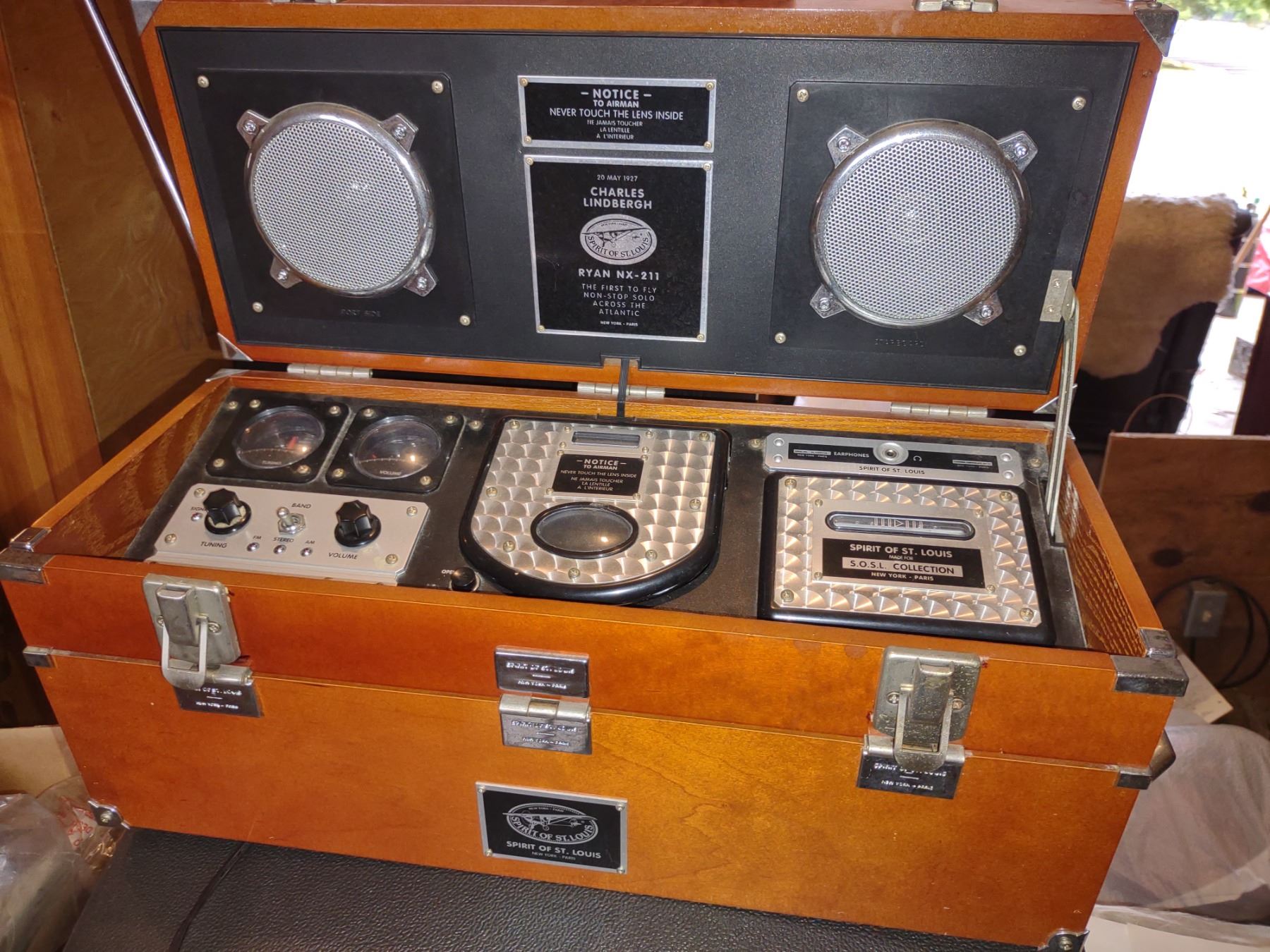 CHARLES LINDBERG RYAN NX211 SPIRIT OF ST. LOUIS FIELD STEREO SOUND SYSTEM