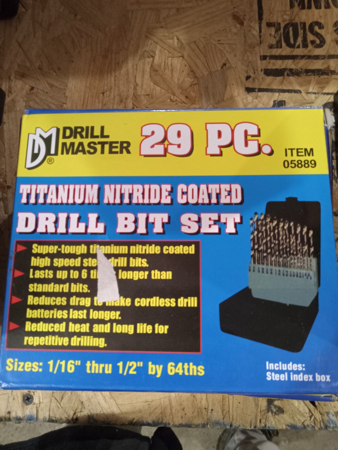 DRILLMASTER 29 PC TITANIUM NITRIDE DRILL BIT SET (X2)