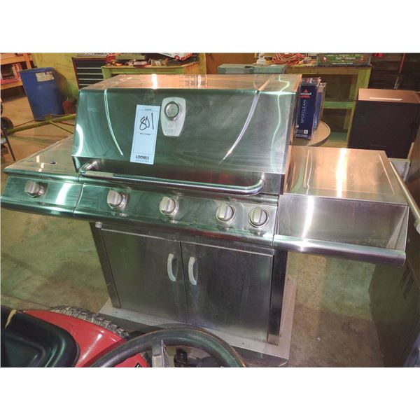 STAINLESS STEEL PROFESSIONAL GAS GRILLE W/ SIDE BURNER