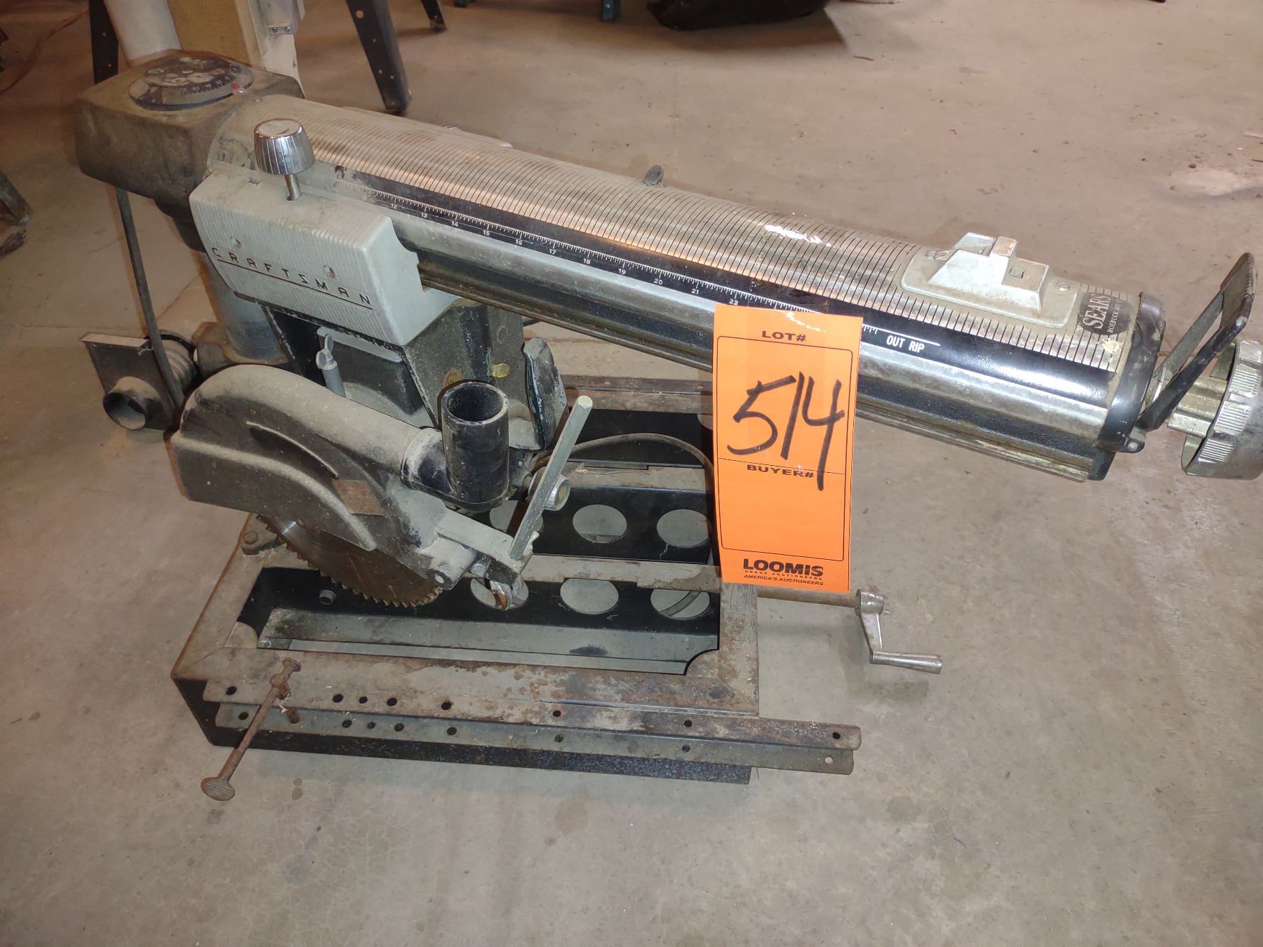 VINTAGE SEARS RADIAL ARM SAW
