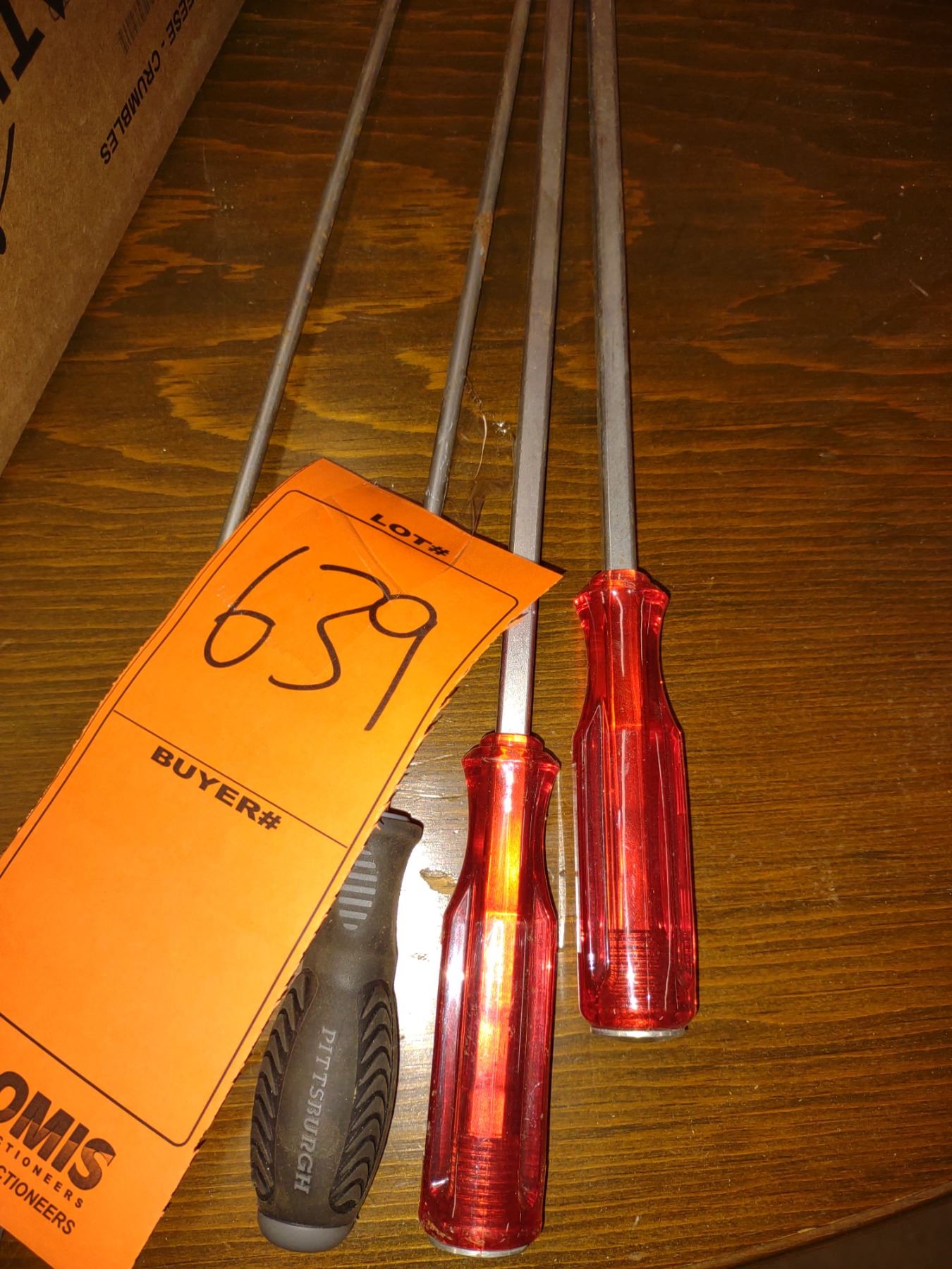 LOT OF 4 LONG SHAFT SCREWDRIVERS