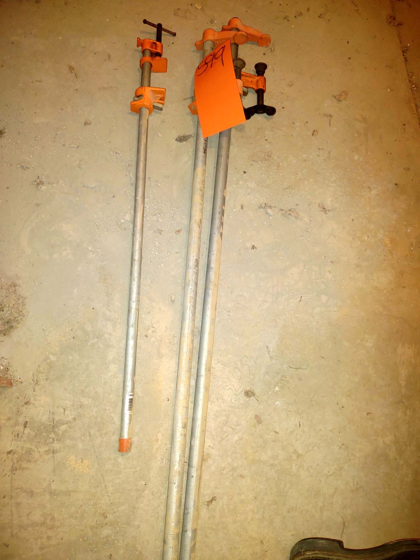 SET OF 3 PONY DEEP REACH CLAMP & SPREADER PIPE CLAMPS