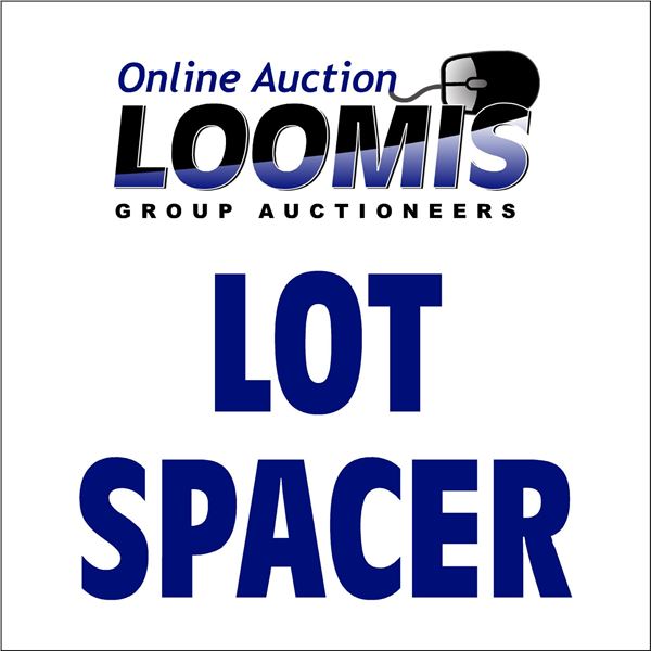 AUCTION LOT SPACER