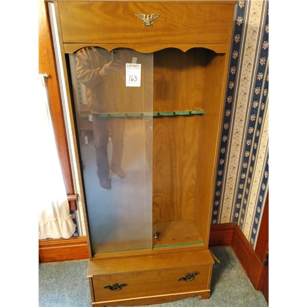 VINTAGE GUN W/ SLIDING GLASS DOOR