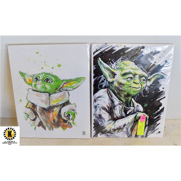 2 X YODA LOCAL ARTIST SKETCHES