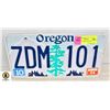 Image 1 : OREGON LICENSE PLATE #2