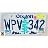 Image 1 : OREGON LICENSE PLATE #1