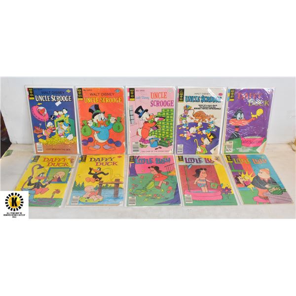 10 VARIOUS GOLD KEY COMIC BOOKS LITTLE LULU - DAFF