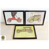 Image 1 : VINTAGE (3) FRAME ANTIQUE CARS