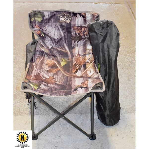 PAIR OF TIMBER RIDGE FOLDING CAMPING CHAIRS