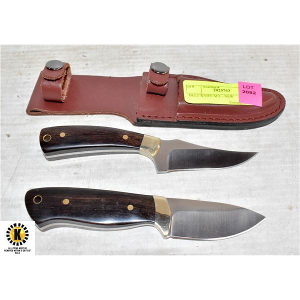 BELT KNIFE SET - NEW