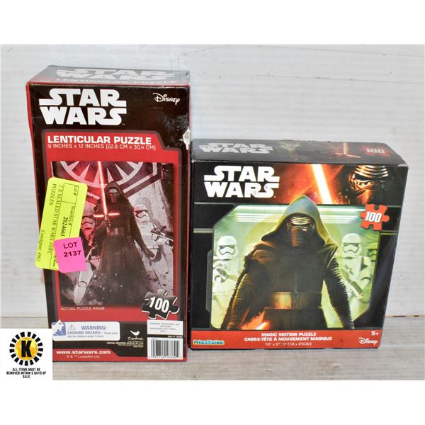 2 X SEALED STAR WARS 100PC PUZZLES