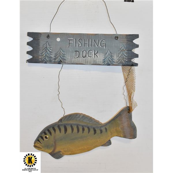 FISHING DOCK SIGN