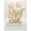 Image 2 : 24)  ORIGINAL WHITE ALABASTER SCULPTURE OF