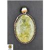 Image 1 : #375-NATURAL PREHNITE PENDANT