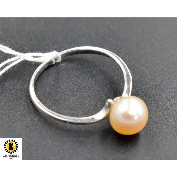 #410-FRESH WATER PEARL 9MM RING SIZE 7.75