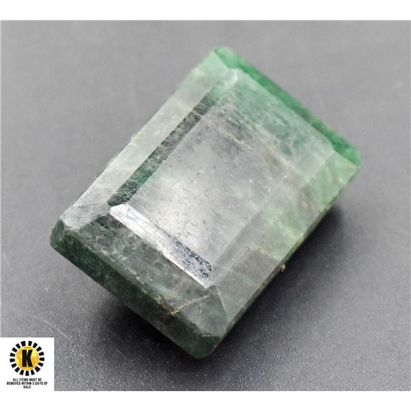 #299-NATURAL GREEN EMERALD GEMSTONE 119.60CT