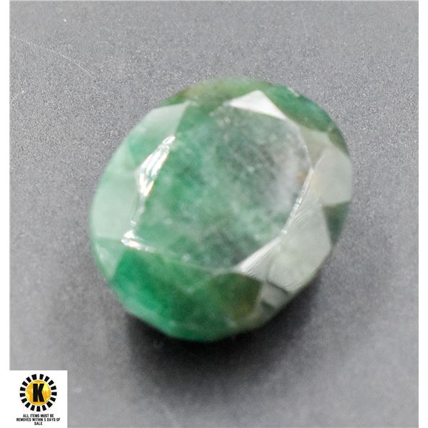 #295-NATURAL GREEN EMERALD GEMSTONE 63.5CT