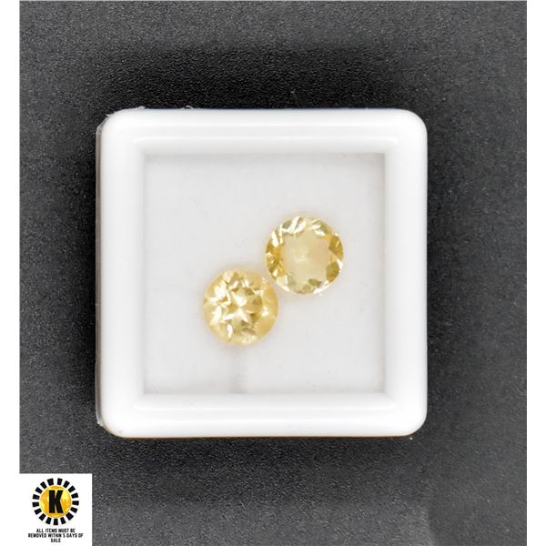 #329-NATURAL LIGHT YELLOW CITRINE ROUND 2.15CT